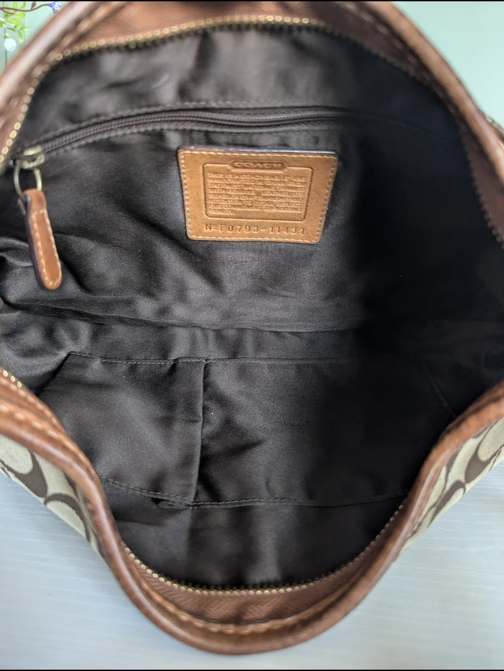 VINTAGE Coach BleeckerSignature Signature Canvas Hobo Handbag